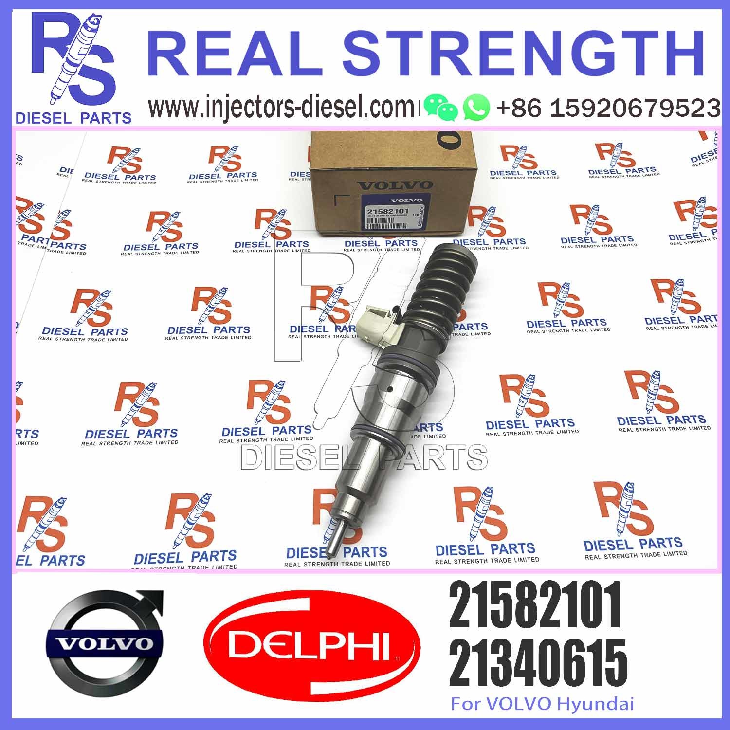 4 Pin Diesel Engine Parts Fuel Injector Eui Common Rail Inyector 7421582101 BEBE4D37001 21582101 for V-O-L-V Truck MD11 E3