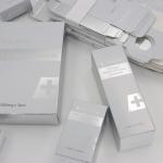 High-Grade Silver Skin Care Packaging Box Cosmetic Essential Oil Mask Packing