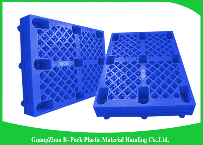 Economica Cargo Nestable Plastic Pallets 9 Legs Export Blue 1200 * 1000mm