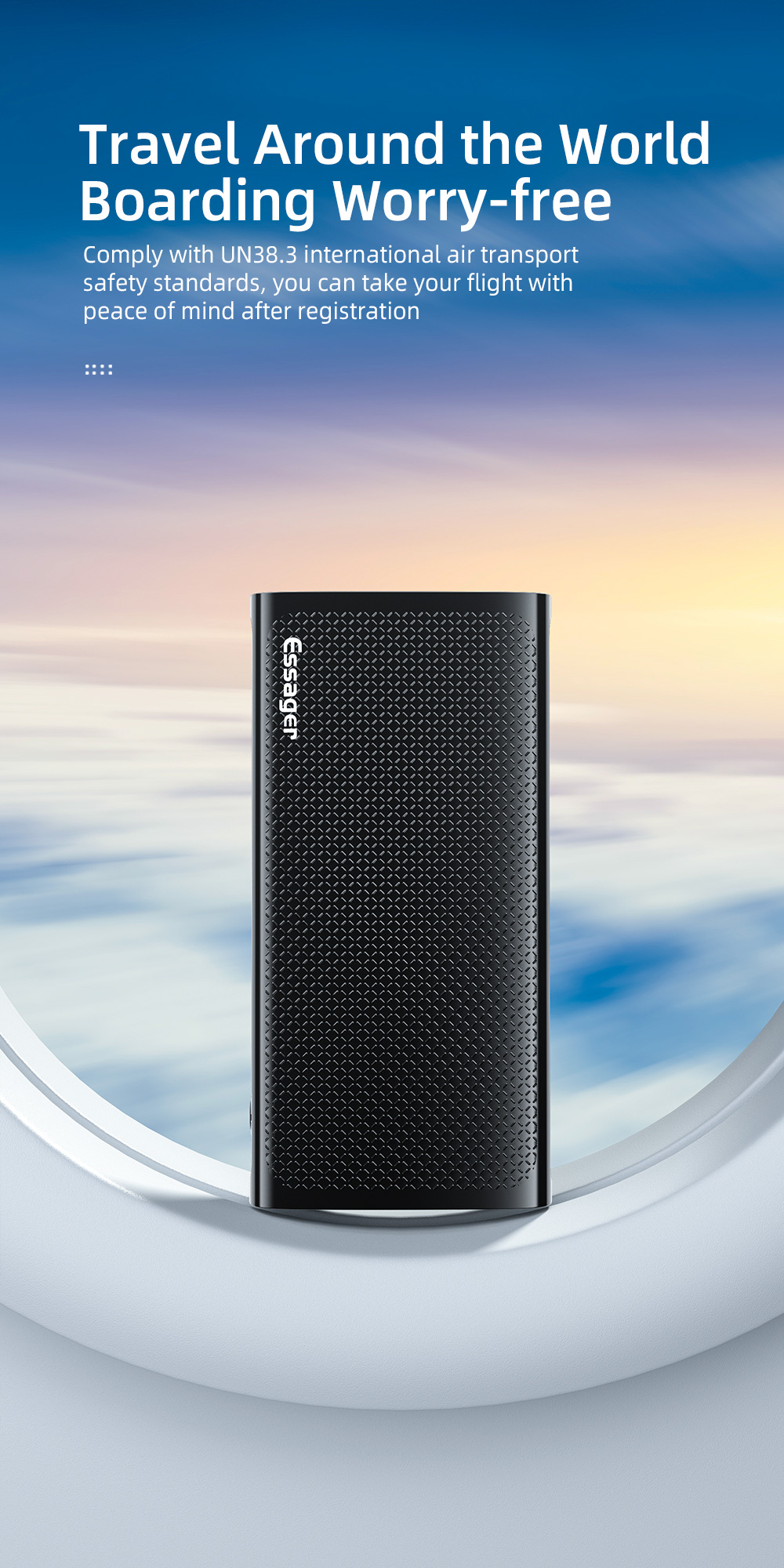 Portable 30000 MAh Power Banks Supporting 22.5W Fast Charging 3 Input Output