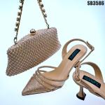 Italian Leather Shoe And Bag Set Perfect Match for Nigerian Party PU Bridal