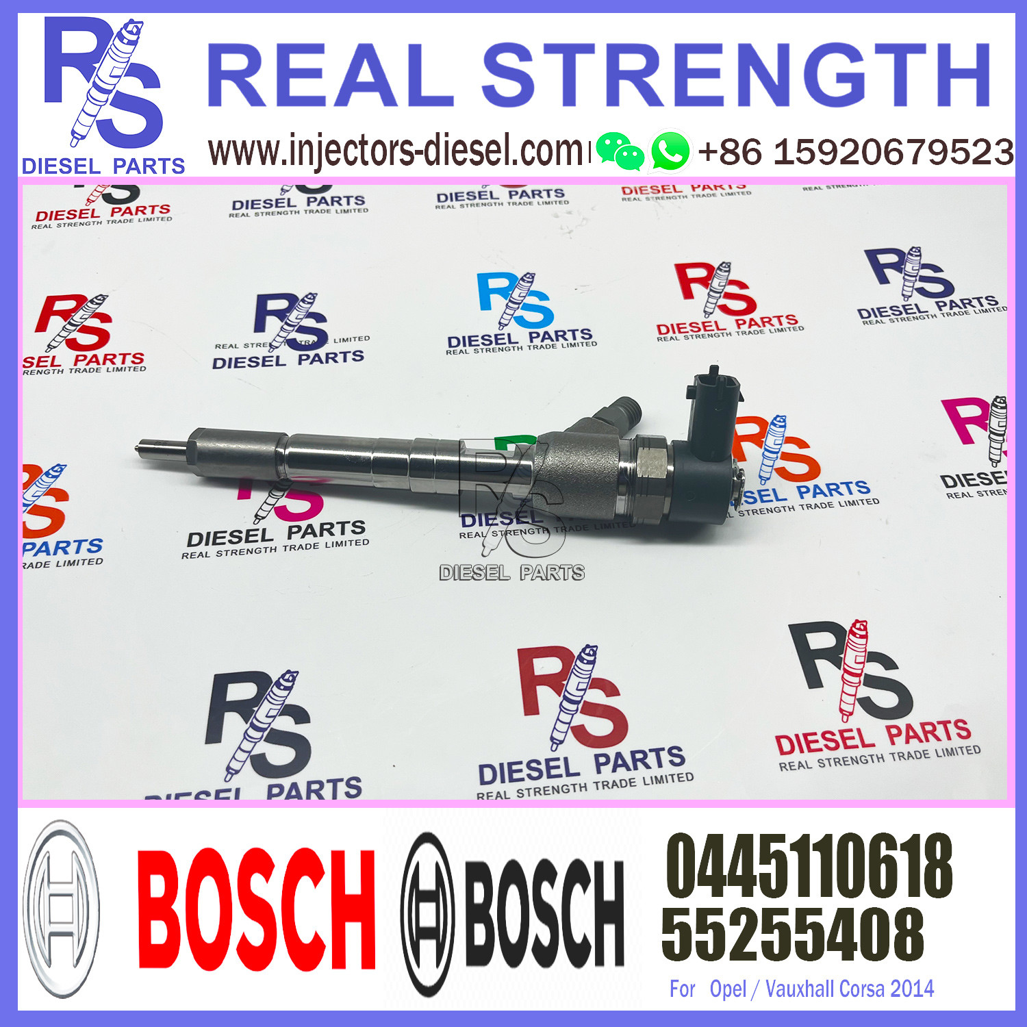 New Diesel Engine Parts Common Rail Injector 0445110618 0 445 110 618 For Opel And Vauxhall