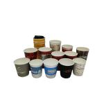 Offset Printing Disposable Paper Bowl Biodegradable PE Coated Kraft Paper 8 12