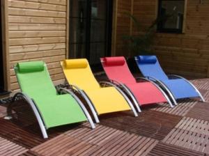 Quality Comfortable Resin Textile Lounge Chair For Balcony Patio Garden wholesale
