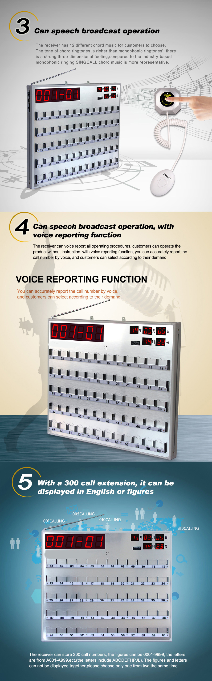 Hospital wireless sos panic calling system for patient and old people