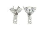 3pair/set Autoclavable Dental Stainless Steel Medical Teeth impression Tray