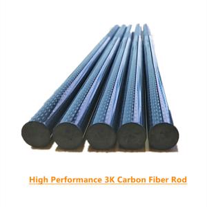 Quality 10mm Carbon Fiber Rods And Tubes Plain Twill Weave Dull Surface wholesale