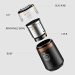 Parsley Cinnamon Mini Electric Espresso Maker , 70g Capacity Auto Grind Coffee