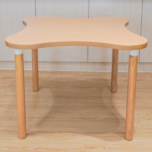 Quality Smooth Rounded Corners Home Dining Room Table and Chairs Solid Wood Medium Size wholesale
