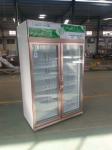 Vertical 2 Door Commercial Display Fridge Restaurant 1260L