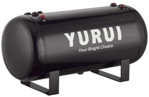 Quality OEM Black Iron portable air compressor tank 200 PSI Portable 27.2”L x 8.4”W x 10”H wholesale