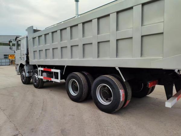 Shacman 8X4 Used Dump Truck 375HP 12 Wheel 40t Front Lifting Style Horsepower