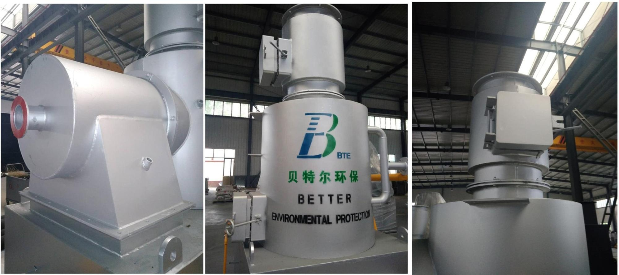 Customized by Clients Smokeless Medical Waste Burning Incinerator for Customized Size
