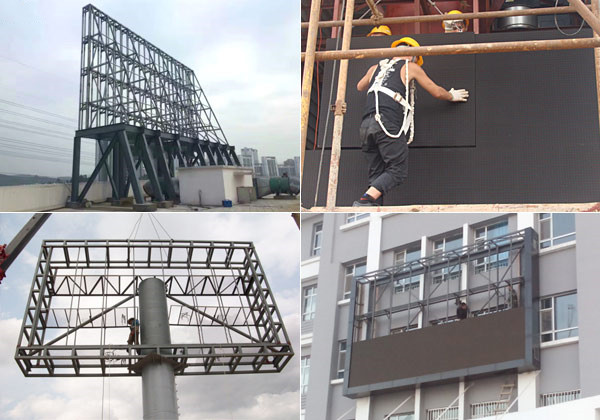 Outdoor Fixed Installation Fast Heat Dissipation Advertising Billboard P8 P10 Exterior Novastar Control LED Panel