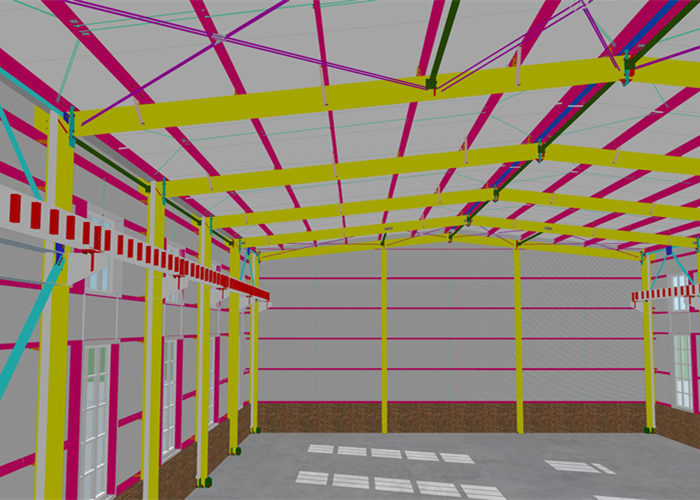 Large Span Metal Building Industrial Steel Structure Warehouse Design