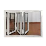 Flexible Opening Aluminum Bifold Windows EPDM Horizontal Soundproof Storm