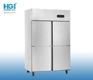 Quality Vertical Stainless Steel Kitchen Freezer Commercial Refrigerator With 4 Door wholesale