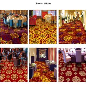 Quality Wilton Patterned Carpets Floral Red Printed Style 100% Polypropylene wholesale