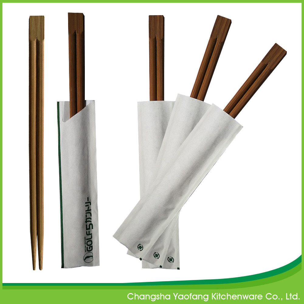 24cm Carbonized Disposable Chop Sticks Twin Moso Bamboo Chopsticks