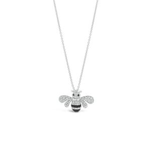 Quality Classic Style Solid Gold Clarity CVD Round Cut Bezel Lab Grown Diamond Necklace 18K wholesale