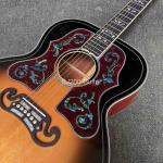 Custom GB style SJ200 Cocobolo Double Pickguard Acoustic Guitar