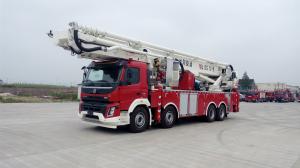 Quality Volvo Chassis 6x6 Drive 70 Meter Aerial Ladder Fire Truck With Rescue Platform wholesale
