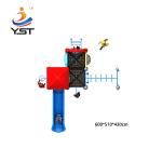 Landscape Amusement Park Kids Outdoor Play Slide With Galvanized Post