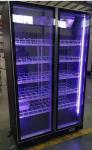 Air Cooling Two Door Glass Display Fridge