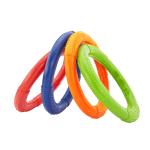 Eco - Friendly Dog Chew Toys , Portable Puller Rings For Dogs TPE Material