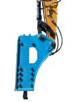 Triangle Mini Excavator Rock Breaker , Right Angle Hydraulic Rock Hammer