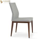 Modern Armless Outdoor Dining Chairs Solid Wood upholstered 48cm length