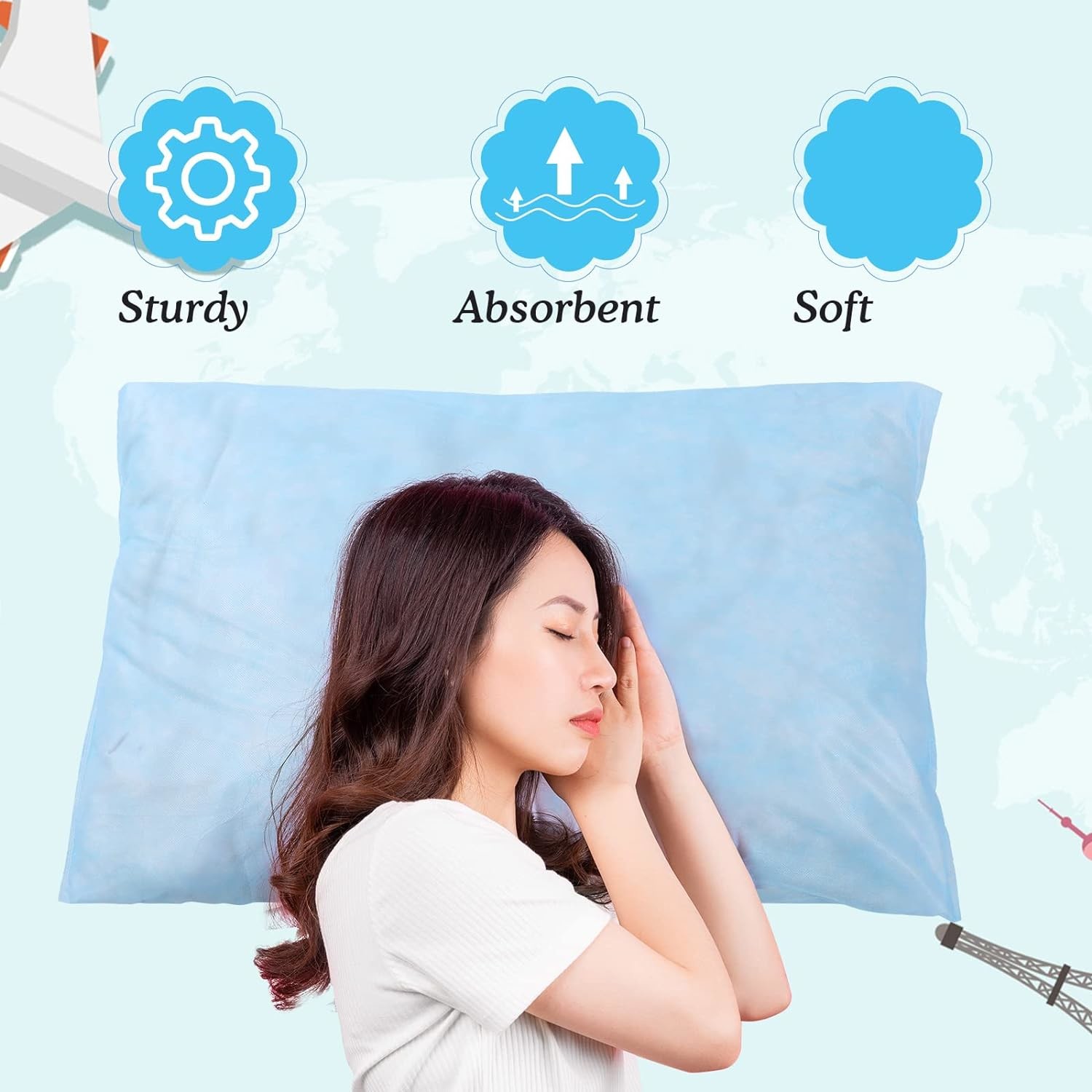 Disposable Massage Table Cover Paper Sheet Pp Non Woven Waterproof Disposable Bed Sheet Rolls For Salon Beauty Spa