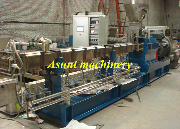 PP PE Master Batch Making Machine / Extruder Machinery With Two Screw