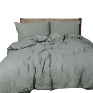 Quality 2-2.5kg Stone Washed French Linen Duvet Cover Set Oeko Tex Nature Flax Bedsheet wholesale