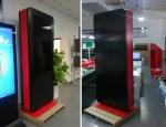 Horizontal Outdoor Advertising Kiosk , Lcd Digital Poster Long Panel Life