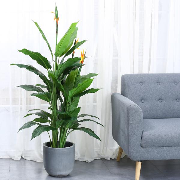Anti UV Artificial Landscape Trees Paradise Bird Indoor Decor Natural Look