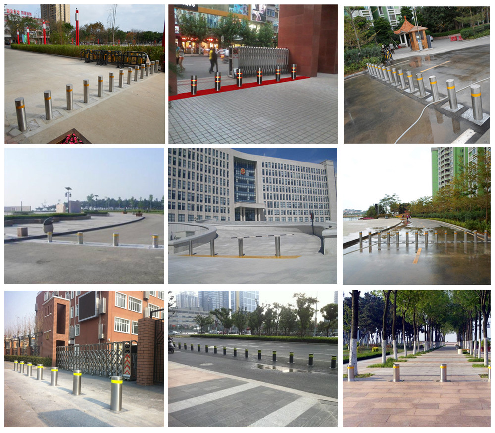 Waterproof IP68 Hydraulic Rising Bollards Parking Vehicle Barrier Bollards