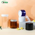 Pet Lids 5oz 6oz 8oz 50ml 50g Clear Plastic Cosmetic Packaging Jar For Face