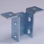 Metal Building Strut Channel Fittings Two Hole Steel Splice Plate Connect Post