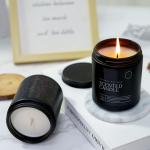 Custom Private Label Glass Jar Scented Candle Luxury Aromatherapy Spiritual