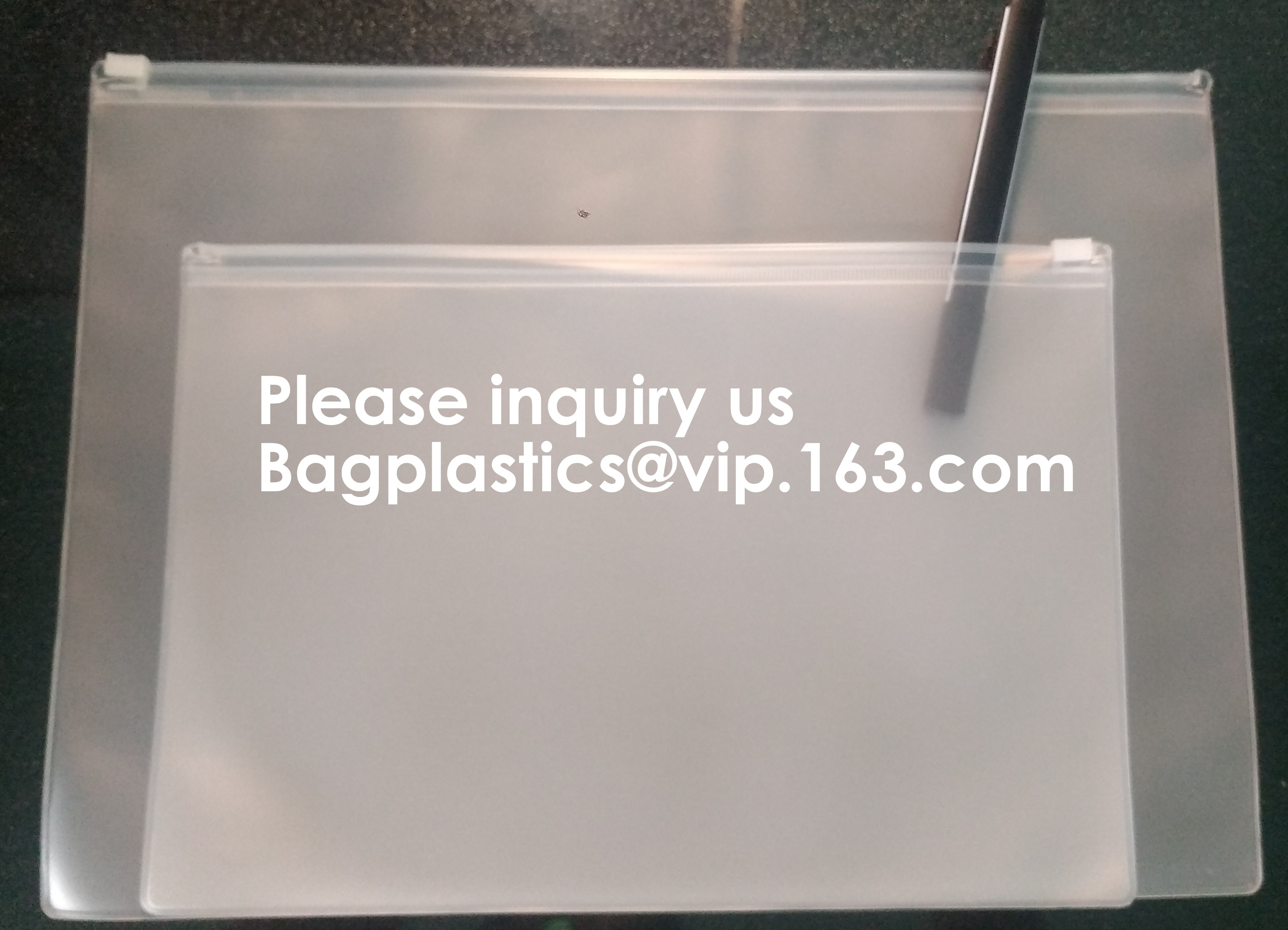 File Packing Bag With Zipper K Zipper File Bag PVC Document Plastic Bag,Zipper Pouch Zipper File Bags File Holders