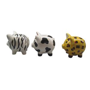 Quality PROP65 Handmade Ceramic Piggy Bank Cadmium Free wholesale