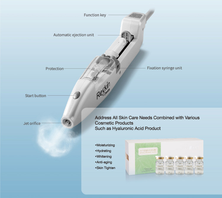 Skin Care Needle Free Mesotherapy Facial Machine With Various Cosmetic Products