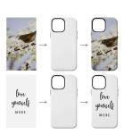 3D Sublimation Tough Phone Cases For Iphone 16 15 14 Blank 3D Coated Double