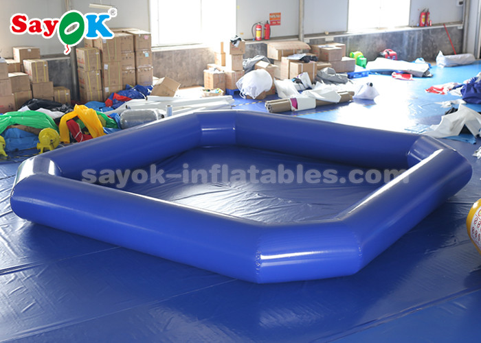 Inflatable Ball Game Blue Inflatable Water Pool For Advertising / Blow Up Swimming Pool