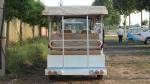 Without Door Sightseeing Bus Electric 14 Seats Mini Bus Without Air Conditioner