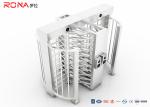 Pedestrian Access Control Full Height Turnstile Integrated RFID Finger Print