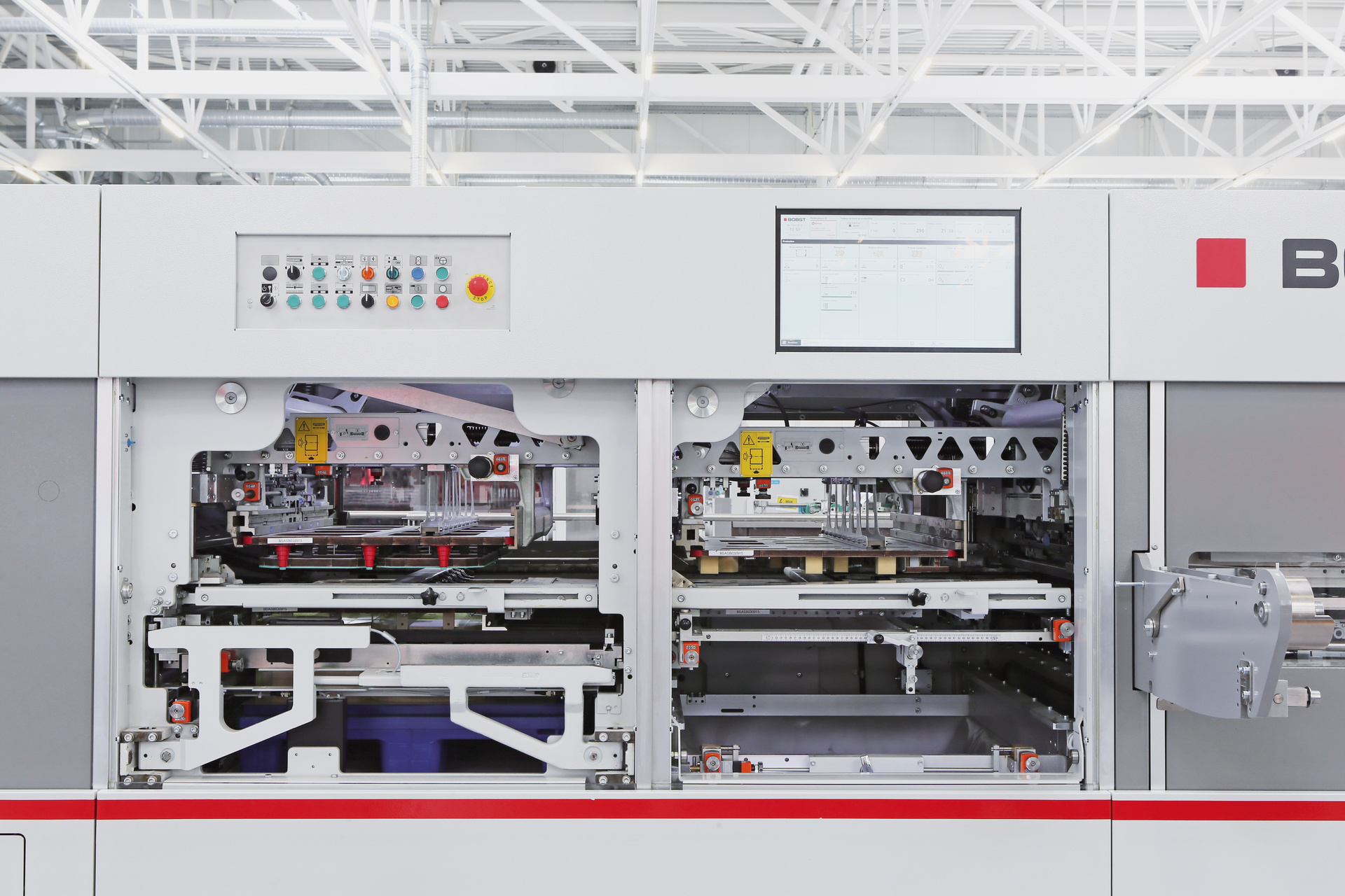 Uesd BOBST SP-106E Automatic Die Cutting & Stripping Machine,Years 2011,Working Speed:6500s/h