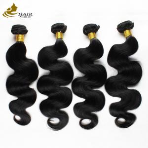 Quality Bleached 12A Virgin Human Hair Bundles 14 Inch Peruvian Weave wholesale