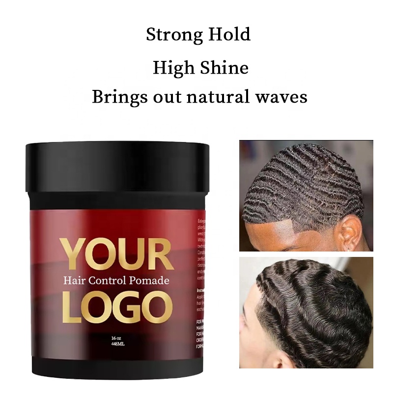 Customizable Hair Styling Wax Extra Hold Firm Pomade for Men Wave Pomade Private Label